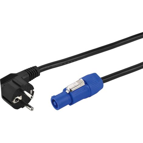 Monacor AAC-115P Alimentazione Cavo [1x Spina schuko - 1x Spina PowerCon] 2 m Nero