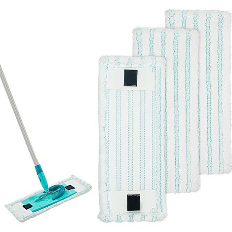 4 Stück Ersatz-Moppbezüge für LEIFHEIT CLEAN TWIST M ERGO MICRO DUO, Mikrofaser-Flachmopp-Ersatzpads, Zubehör für Nass- und Trockenmoppköpfe (1/5)