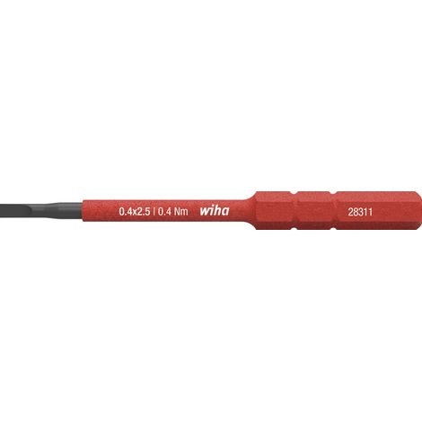 Wiha Bit slimBit electric Ranurado 2.5 mm x 75 mm (34578)