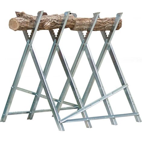 Caballete para aserrar madera plegable