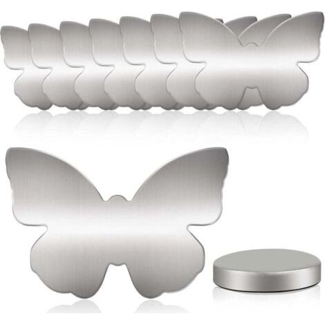 QORVA-Lot de 8 poids de nappe, papillon magnétique, 55 g, poids magnétiques extra lourds pour nappes, rideau, rideau de douche etc. (1/4)