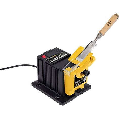 Aiguiseur électrique 96W – Angle d'affûtage réglable 15-50° – Pour forets 4-13mm et rabots 6-51mm – Moteur 1350 tr/min – Powerplus (1/5)