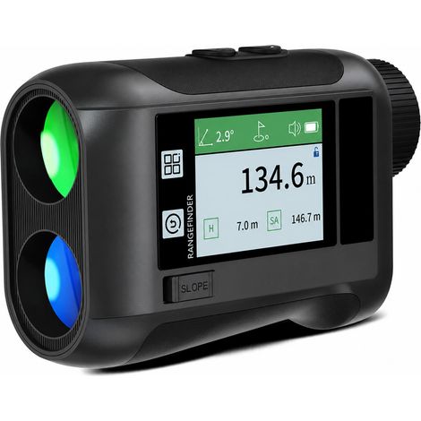 Télémètre Golf 600M Rechargeable Pente Laser Écran Tactile Mesure Distance pour Terrain (1/5)