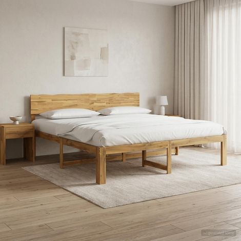 Cama doble con cabecero ROSTOCK Blanco 180 x 200 cm (1/5)