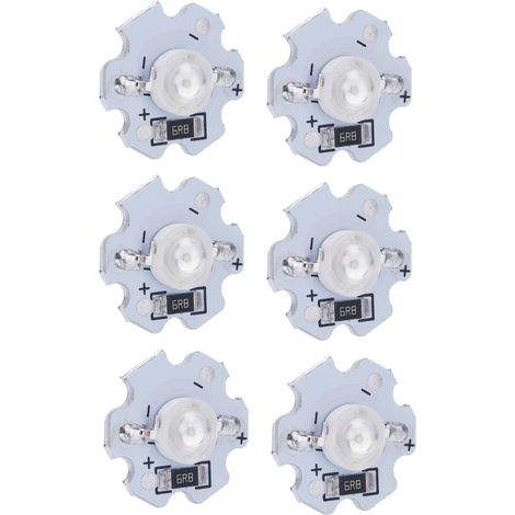 25 pezzi di chip LED da 5V 200LM 1W, perline LED ad alta potenza per apparecchi di illuminazione fai da te, torce elettriche fai da te e luci modello (luce verde) (1/5)