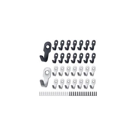 30 Pcs Crochet Mural Noir a Visser Crochet Petit Clavier Crochets à Clés Noir Argent Mini Crochet Rétro INOX Crochet de Manteau avec Vis pour Porte,Mur,Salle de Bain,Cuisine(27 X 12 mm)