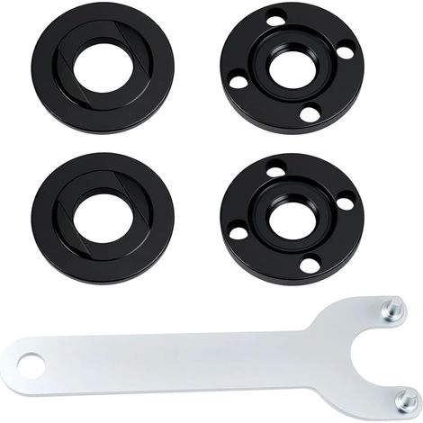Juego de accesorios para amoladora angular: juego de bridas de aleación fundida a presión de 125 mm para amoladora angular con llave en Y, kit de montaje de herramientas y repuestos para amoladora ang (1/5)