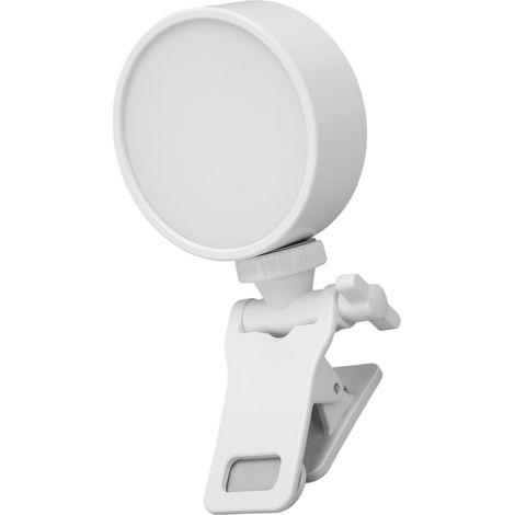 Mini lampe d'appoint magnétique à intensité variable 3000K-6500K avec support pour téléphone portable, tablette, ordinateur portable, appareil photo et streaming en direct (1/5)
