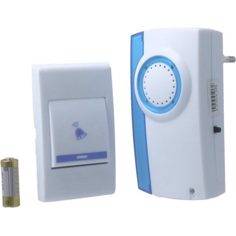 Campanello Senza Fili 220V Con Spina EU 80 Metri Di Portata IP20 A8205 (1/2)