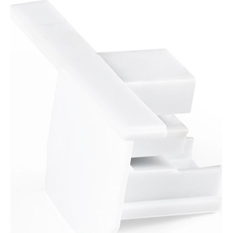 Embout pour rail triphasé encastré - compatible DALI - Blanc