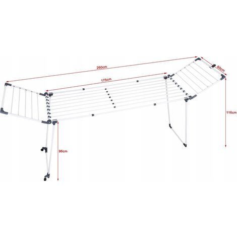 Secadora de ropa promis monza, extensible + 2 alas grandes (1/5)