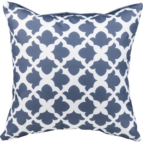 Gardenista Cojines dispersos para exteriores Muebles de jardín Almohada decorativa Cojín para muebles de exterior 18 x 18 Patrón Arabesco - Carbón (1/5)