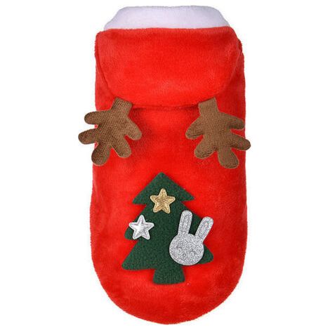 BUNTHAUS Vêtements de noël pour animaux de compagnie, manteau d'hiver à capuche pour animaux de compagnie, vêtements pour chiens(XL) (1/5)