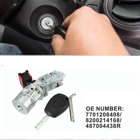 Zündschloss/Lenkradschloss 487006886R 487004438R für Renault Clio Kangoo Opel Vivaro Nissan NV300 NV400 Dacia (1/5)