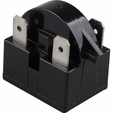 Relais De Démarrage PTC - Résistance 15 Ohms - 3 Broches - Pour Moteur De Réfrigérateur - Noir (1/3)