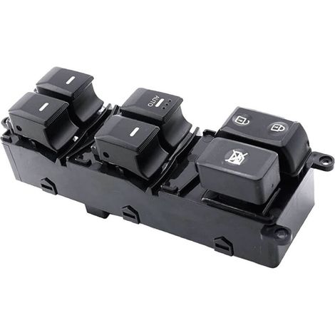 Interrupteur à bouton-poussoir de lève-vitre de voiture 93570-B5002, compatible avec les Kia FORTE 2014-2018, commande la montée et la descente des vitres électriques, facile à utiliser.