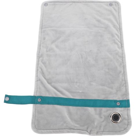 Couverture chauffante USB à température réglable, plaid électrique multifonction chaud et douillet pour genoux, maison bureau, argent (1/5)