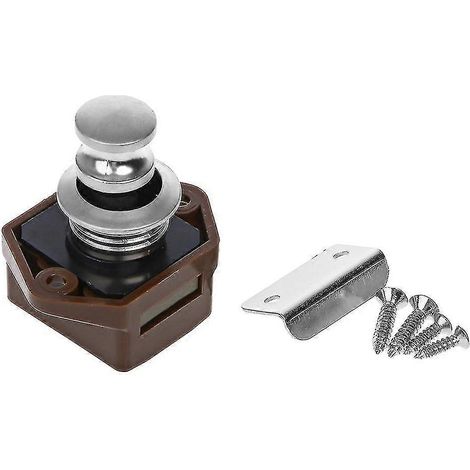 Poignée de porte de tiroir, placard ou armoire à bouton-poussoir pour camping-car ou caravane
