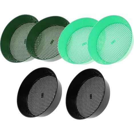 Lot De 6 Tamis À Terre en Plastique pour Jardinage Outil De Tamisage pour La Terre du Jardin Tamis À Compost en Maille (1/5)