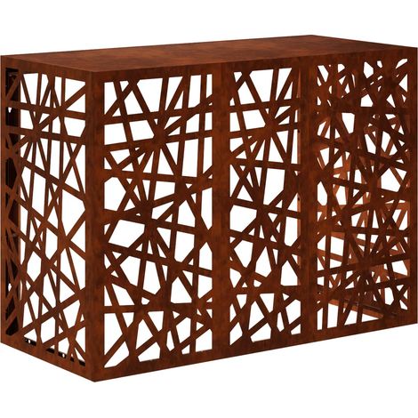Housse de climatiseur Rouillé 110 x 50 x 80 cm Acier patiné vidaXL