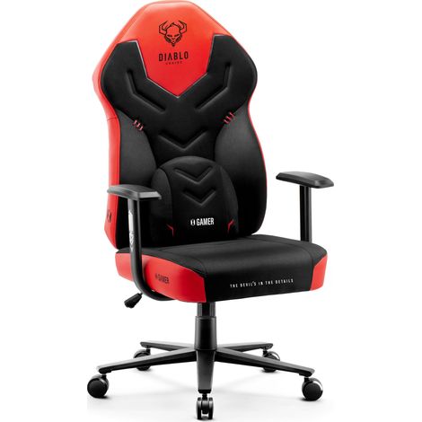Chaise gaming Diablo X-Gamer 2.0 Taille Normale: Rouge foncé