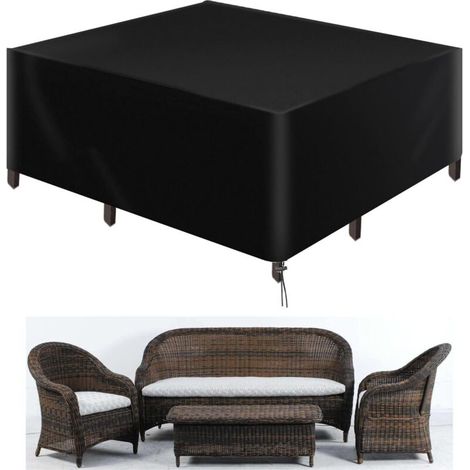 YMYNY Housses pour meubles de jardin, 420D Housse en tissu Oxford imperméable et résistant aux UV pour meubles de jardin (230 x 165 x 80 cm)