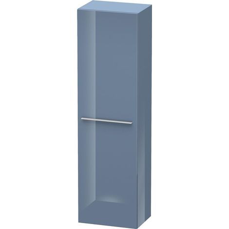 Duravit X-Large Armadio alto 1137, 1 anta in legno, incernierato a destra, 500 mm, Colore (anteriore/corpo): Laccato lucido blu pietra - XL1137R4747