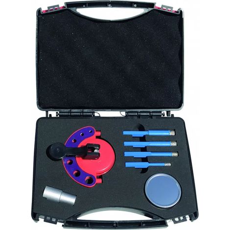 Coffret 4 forets diamant SX - Ø 6, 8, 10 et 12 mm - Raccord M14 - 7 pièces - DIAM INDUSTRIES - SX-1100 M14 (1/3)
