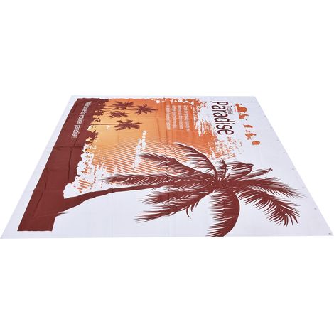 Rideau de douche innovant, tendance et imperméable pour baignoire, 180 x 180 cm (1/5)