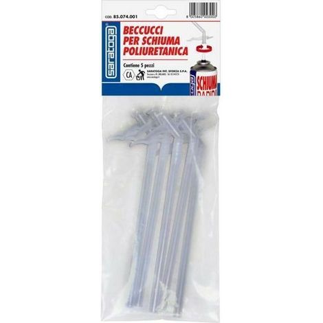 beccucci per schiuma poliuretanica - 5 pezzi.