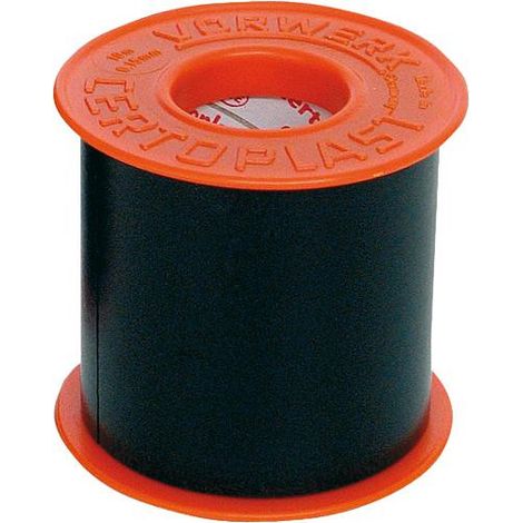 Bandage PVC anticorrosif noir Largeur 50 mm epaisseur 0,15 mm Longueur 10 m (1/2)