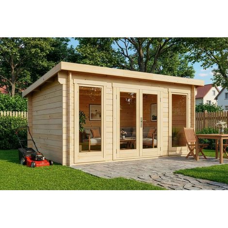 Abri de jardin Atrium F Naturel , 34 mm Épaisseur paroi 440 x 340 cm (1/5)