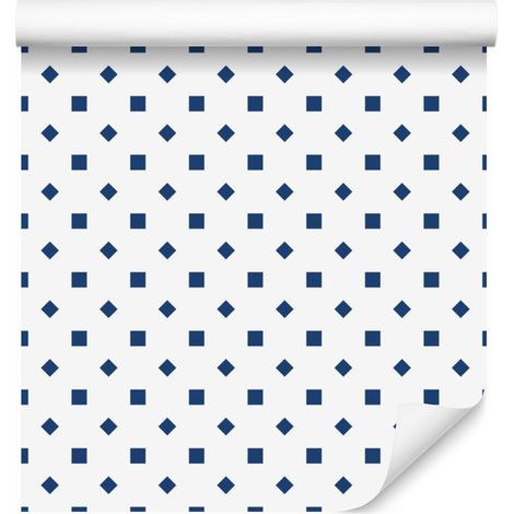 Papier peint à pois blancs et gris clair pour salon et chambre 50x1000 cm (1/5)