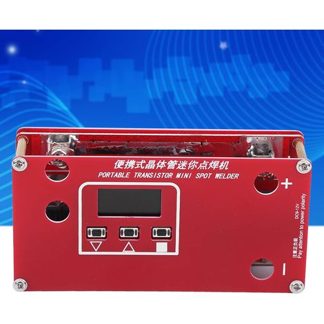 Mini soudeuse par points portable à transistors, soudeuse par points à batterie lithium 18650, compatible avec diverses sources d'alimentation, notamment les batteries et les condensateurs. (1/5)