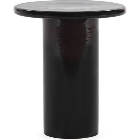 Bout de canapé noir en céramique - noir (1/4)