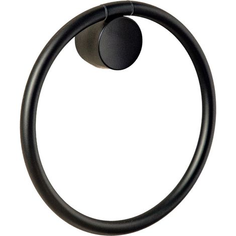 COSMIC Towel Ring, 20cm diam, Black, Award-Winning Design, Geyser Collection (1/5)