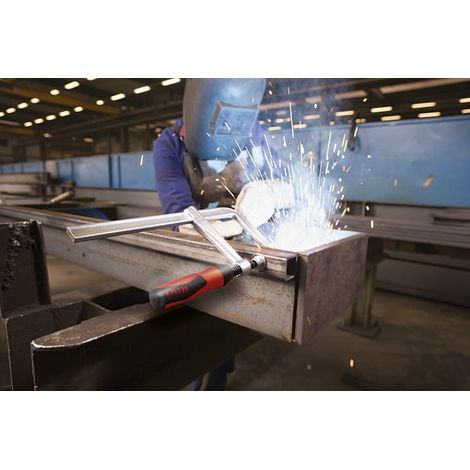 Bessey GZ 200/100 sargento de acero robusto 6000 N