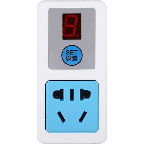Multifunktionaler digitaler LCD-Timer-Schalter mit EU-Netzstecker (9 Stunden) (1/5)