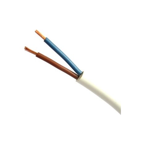 CABLE DE CARCASA H03VV-F OMY 2X0.75 BLANCO 300V - 100 MB - E113BC-YY001