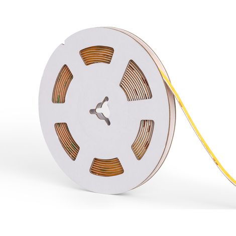 Ruban LED 24V COB 320 LED/m 5m 7W/m 840 lm/m Largeur 5mm Super Étroite Coupe 5 cm IP20 CRI90 4000K Blanc neutre (1/3)