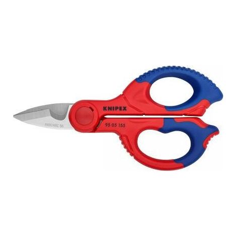 Ciseaux d’électricien 155 mm – Manche ergonomique pour coupe nette – Pour câbles et fils électriques – Knipex