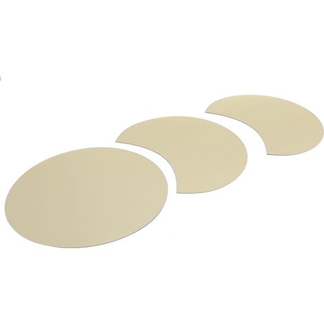 Sticker mural miroir rond à faire soi-même pour décorer le salon, le mur TV ou la chambre (doré) (1/5)