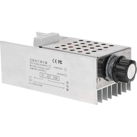 Régulateur de tension SCR 10 000 W Contrôleur de vitesse Dimmer Thermostat 220 V/110 V AC (1/5)