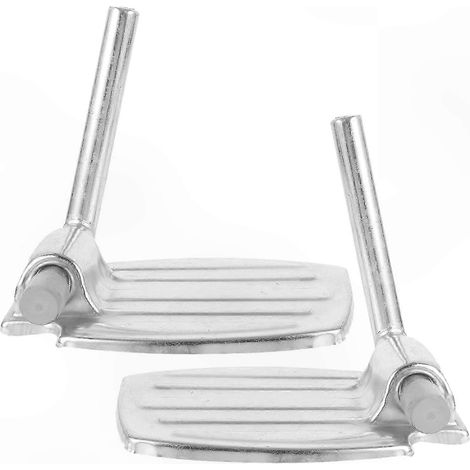 Une paire de repose-pieds robustes pour fauteuil roulant, avec supports de jambes remplaçables pour un confort et une stabilité accrus.
