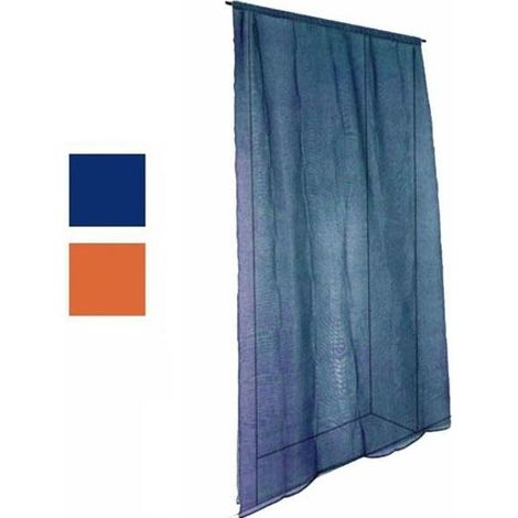 Rideau moustiquaire 150X250 Bleu Médaille