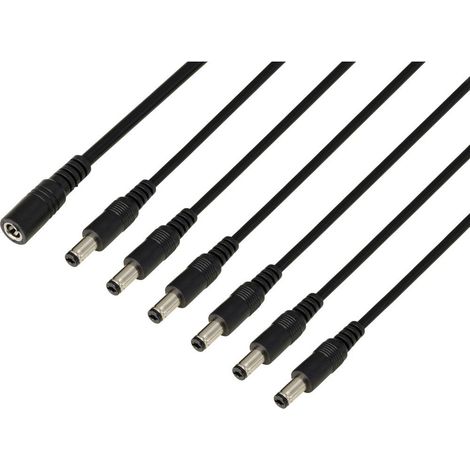 TRU COMPONENTS TC-13232720 Connettore DC Presa - Spina 5.5 mm 2.1 mm 41.2 cm 1 pz.