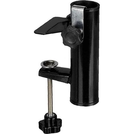 SABIR Porte-Parasol Balustrade - Balcon-Parasols Avec Mât Jusqu'à Ø 19-38 mm Balcon Support Parasol Balcon Pince Support Pour Table Parasol Accessoires Fixation (1/5)