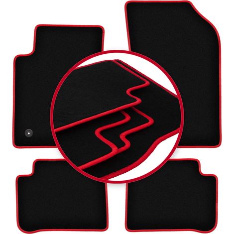Tappetini auto CARLUX-RED per: Citroen C3 III hatchback (2017-)