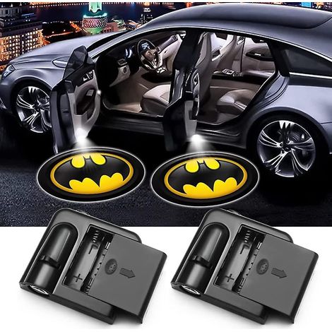 Batman-Türprojektor mit LED-Projektor, kabellos, transparent, für alle Automodelle geeignet. (1/5)