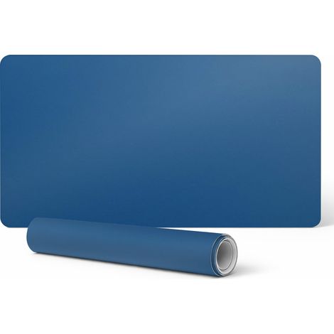 Alfombrilla antideslizante de vinilo para escritorio de videojuegos, azul, 100x50 cm